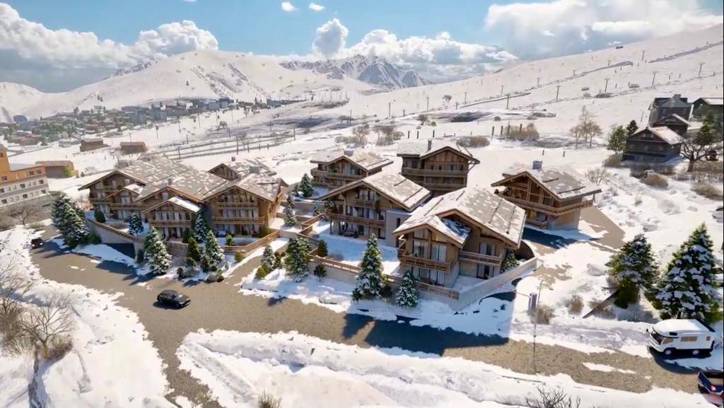 Magnifique appartement avec jardin aux pieds des piste de ski