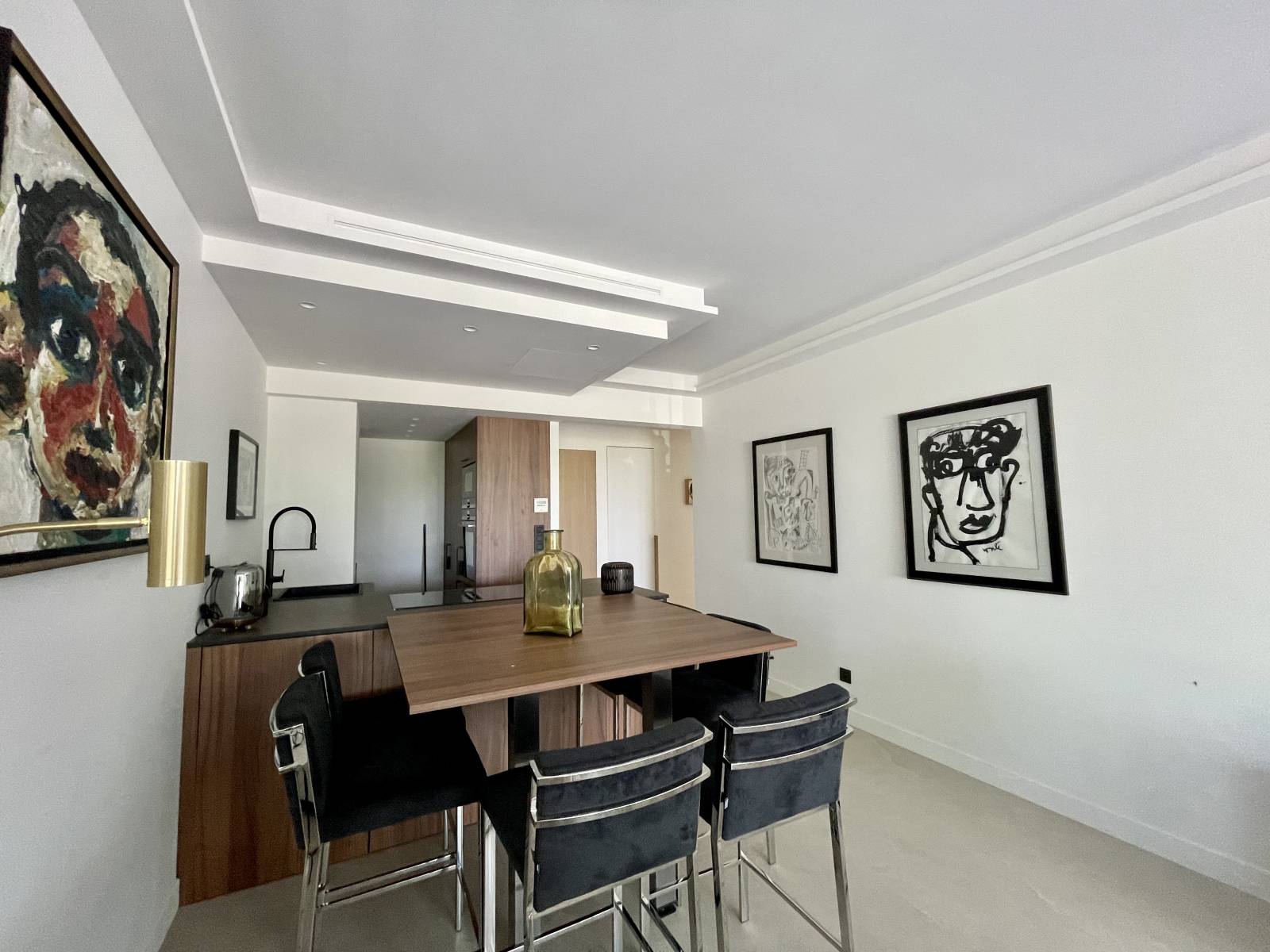 Cuisine US avec îlot central