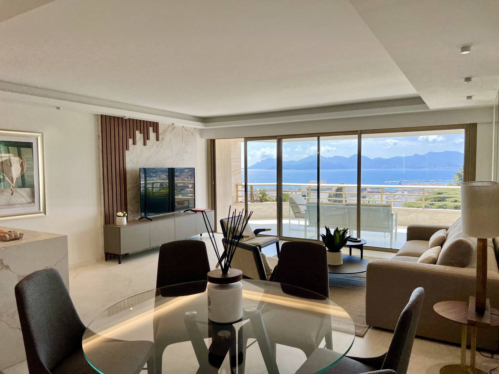 VENTE APPARTEMENT 4 PIECES VUE MER PANORAMIQUE CANNES CALIFORNIE