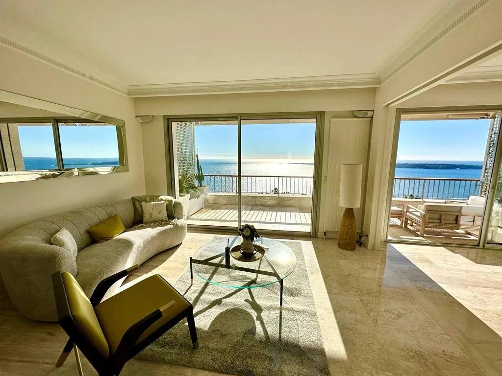 LOCATION SAISONNIERE APPARTEMENT 3P VUE MER PANORAMIQUE CANNES CALIFORNIE