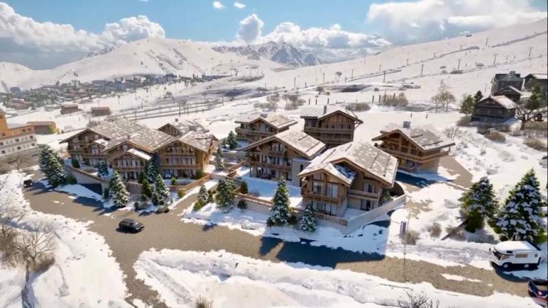 Magnifique appartement 5P neuf, en rez-de-jardin surélevé, en plein cœur de l'Alpe D'Huez