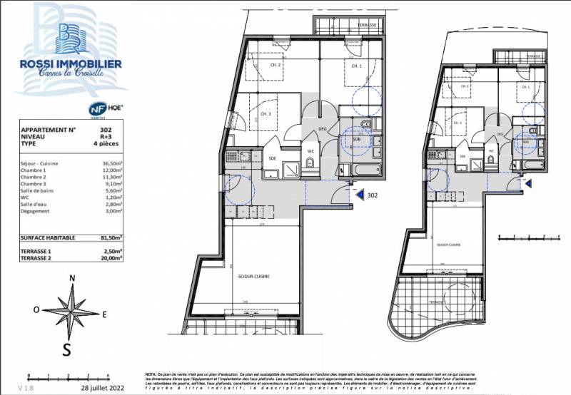 plan T4 A VENDRE Programme Neuf Mougins