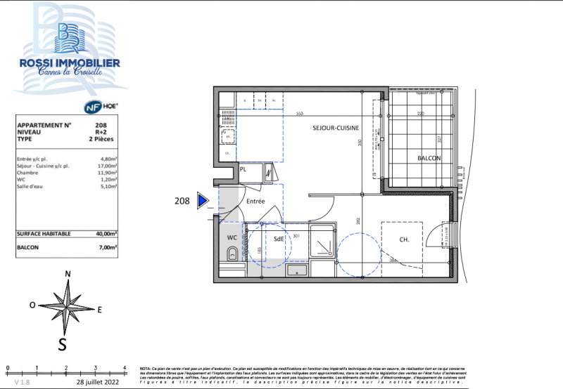 plan T2 A VENDRE Programme Neuf Mougins